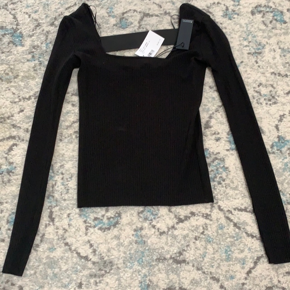 Black top open back top